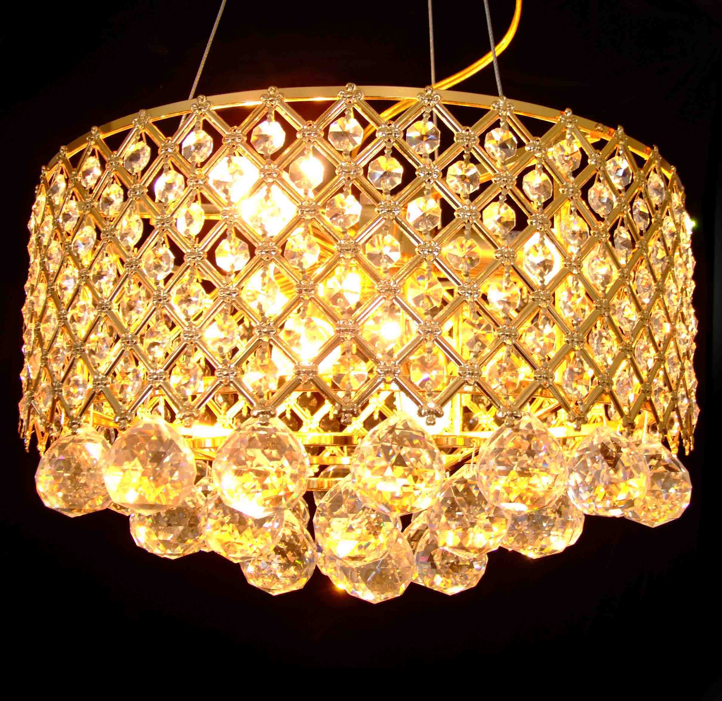 crystal pendant lamp-1.Finished:Gloden  2.fit for indoor 3.Unique disign & low price
