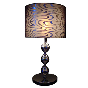 With PC shade table lamp