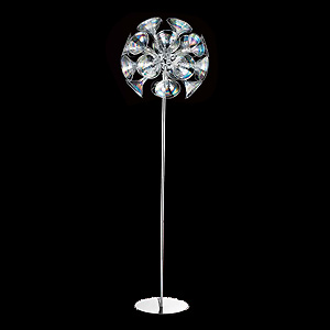 floor lamp with horn clear glas shade