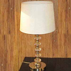 simple chrome metal table lamp AT181