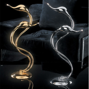 swan metal table lamp