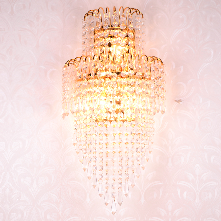 indoor crystal modern wall lamp