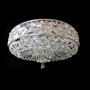 round crystal ceiling lamp