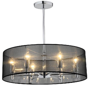 chandelier with black shade DP806-1310136