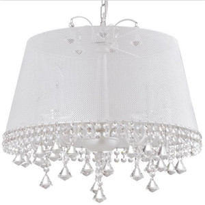 chandelier with white shade DP805-52011-chandelier with white shade DP805-52011