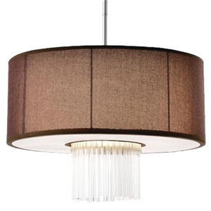 chandelier with brown shade DP803-140627BR