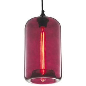 Red glass pendant lamp DP801-1310418