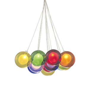 multi color glass ball pendant lamp DP811-1310341