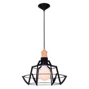 Simple Creative pendant lamp  with metal frame wood chandelier light