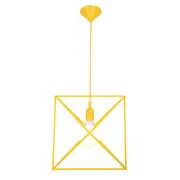 New arrival Yellow fan chanderlier  light iron metal pendant lamp