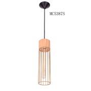 Mini pendant light  fixtures 2017 new classic iron with wooden chandelier designer lamp