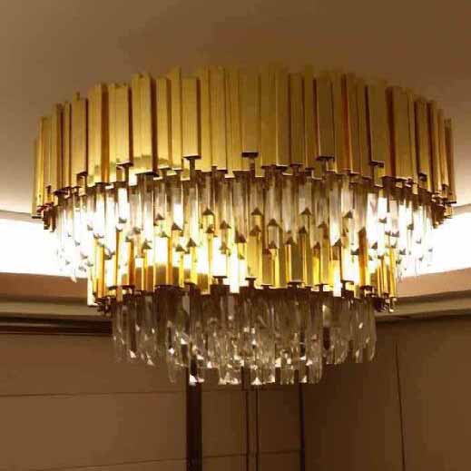 postmodern crystal pendant light for home  decoration lamp hotel project
