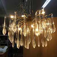 new fashion postmodern hotel classical pendant lamp real brass style  for hotel project