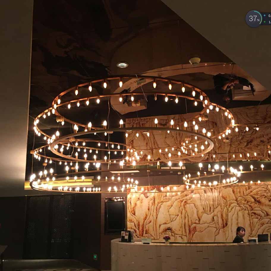 Special  big pendant light  high quality for hotel Luxury