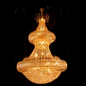 two layer crystal project pendant lamp